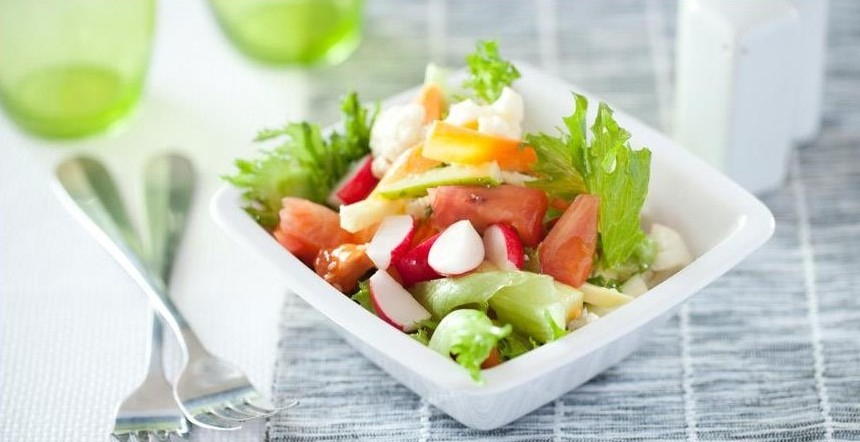 Горячий овощной салат, пошаговый рецепт с фото